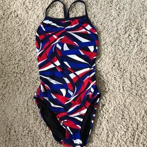 cute abstract one piece bathing suit!